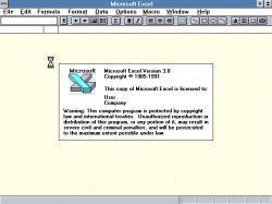 Microsoft Excel 3.0x