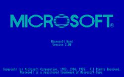 Microsoft Word 2.x (DOS)