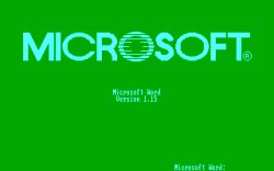 Microsoft Word 1.xx (DOS)